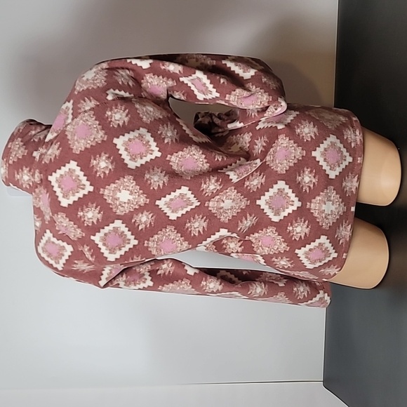 Eddie Bauer Fleece - Pullover - Quest clay color, light pink, and white - Picture 7 of 16